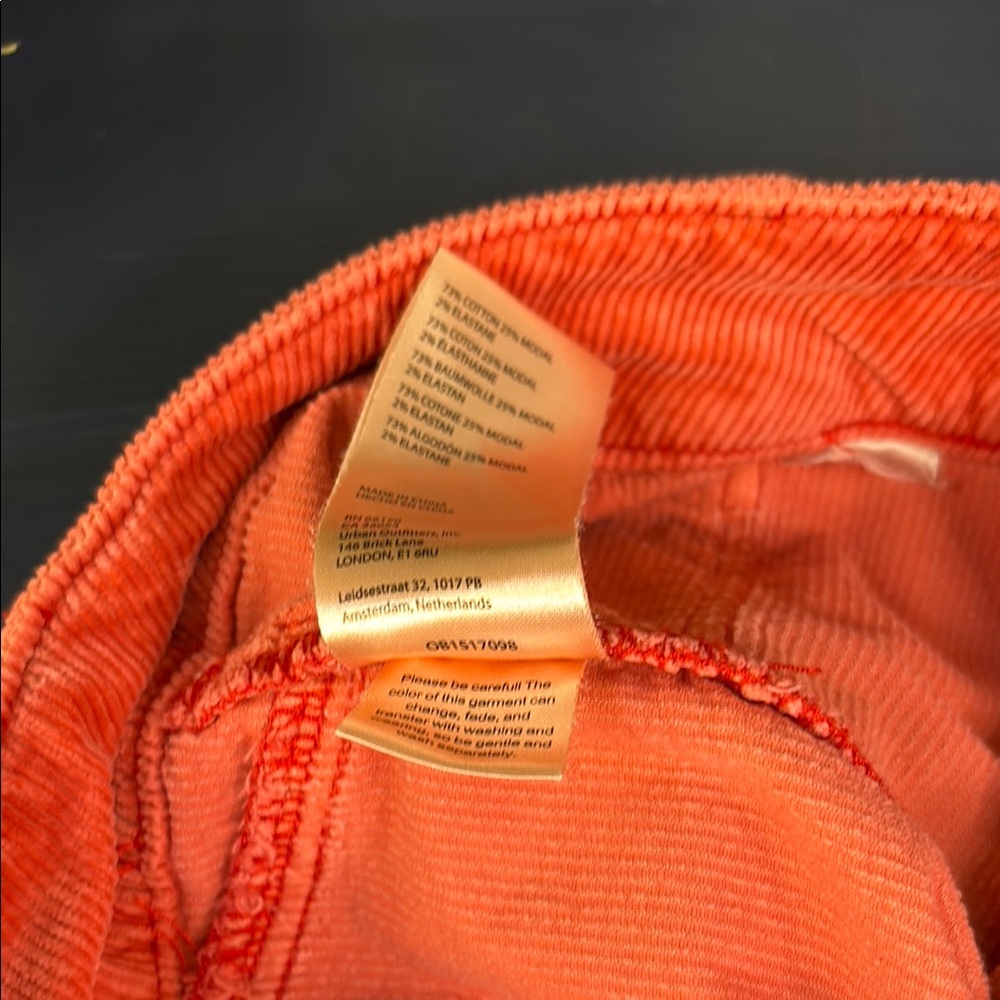Pilcro Coral Corduroy  Shorts Relaxed Fit - Picture 5 of 7